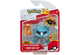 JAZWARES Pokémon 3 db-os figura csomag, Kabuto, Charmander, Metang (PKW3052)