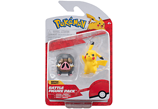 JAZWARES Pokémon mini figura csomag, Pikachu és Lechonk, 5 cm (PKW3566)