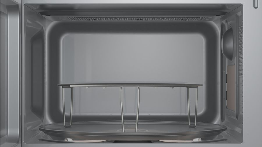 Microondas - Bosch FEL023MS2, 1270 W, 5 niveles, 20 l, Recetas Gourmet, Display Led, Negro