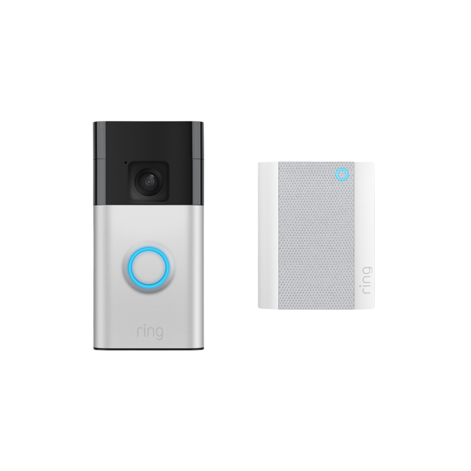 Ring Battery Video Doorbell Zilver met Chime (2nd Gen) - slimme deurbel - batterij