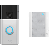 MediaMarkt RING Battery Video Doorbell met Chime (2e generatie) - Slimme deurbel Grijs aanbieding