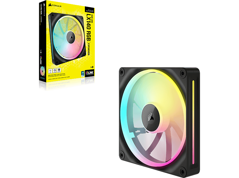 CORSAIR iCUE Link LX140 RGB CPU Kühler, 140mm, PWM; Gehäuselüfter — Foto 4 von 5