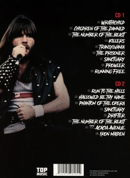 Die Rückseite einer CD mit Trackliste und einem Sänger.