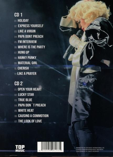Die Rückseite einer CD mit einer Titelliste.