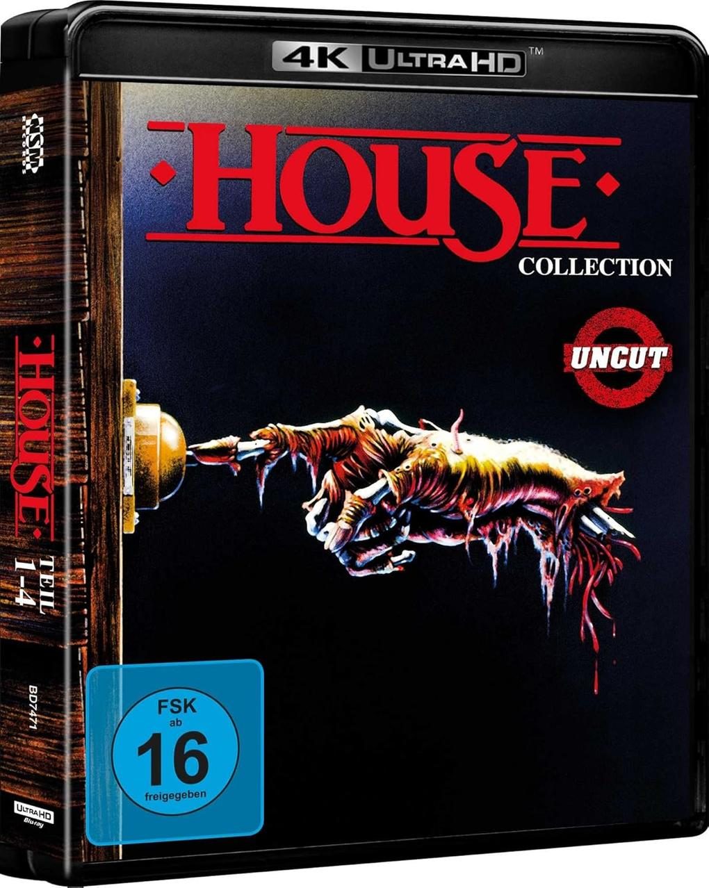 DVD-Hülle mit dem Titel "HOUSE COLLECTION" und einer Hand, die nach einem Türknauf greift.