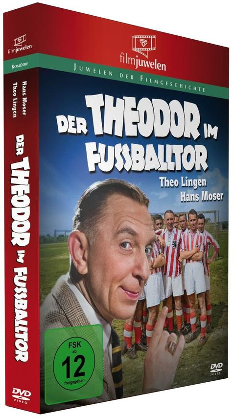DVD-Hülle des Films Der Theodor im Fussballtor. Bild der Schauspieler auf dem Cover.