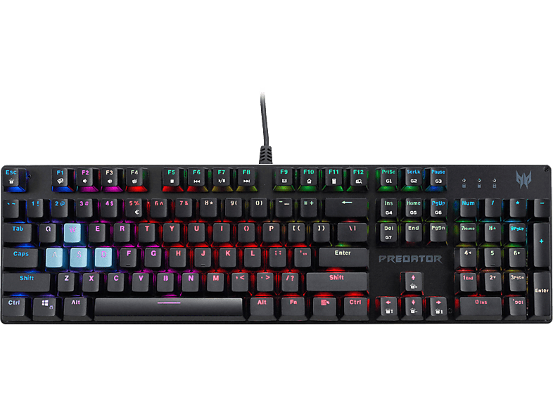 ACER PREDATOR AETHON 303, Gaming-Tastatur, Mechanisch, Kabelgebunden, Schwarz