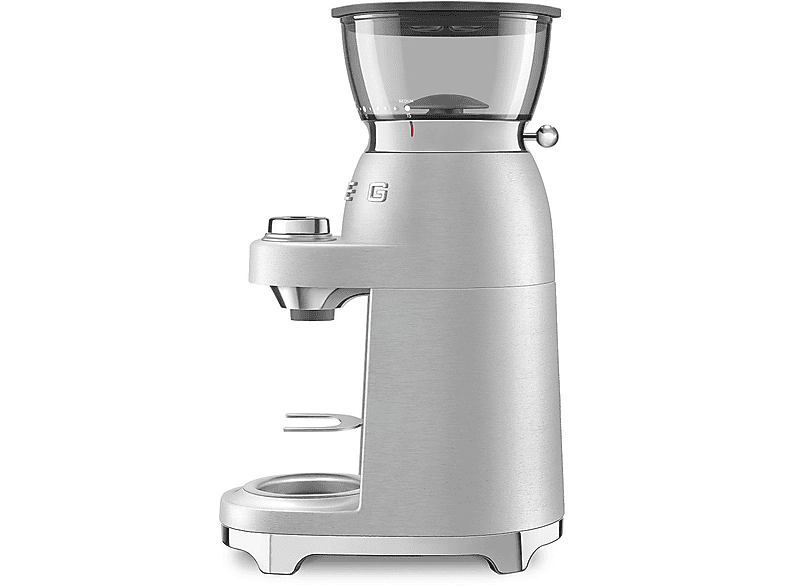 Smeg CGF 02 SSEU 50's Style Kaffeemühle (Silber, 150 W, Edelstahl-Kegelmahlwerk) — Foto 2 von 5