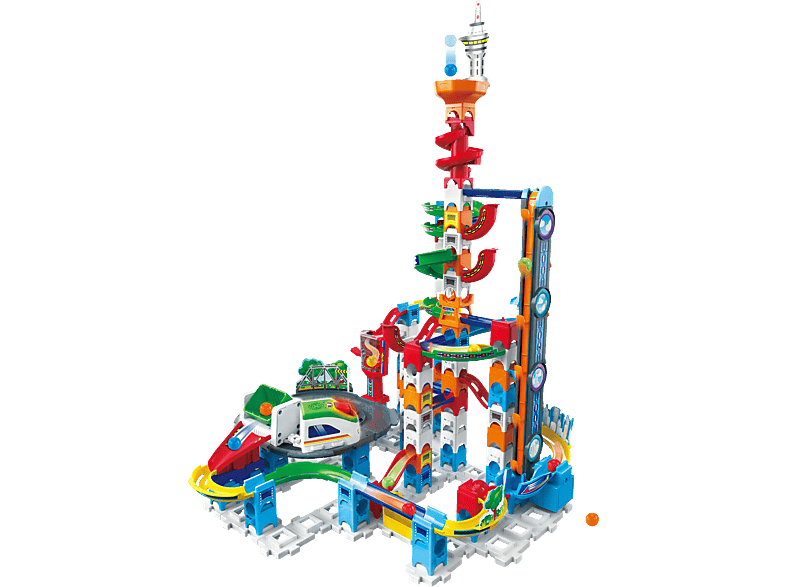 VTECH Marble Rush - Super Sky Tower Set XL300 E Interaktive Kugelbahn , Mehrfarbig
