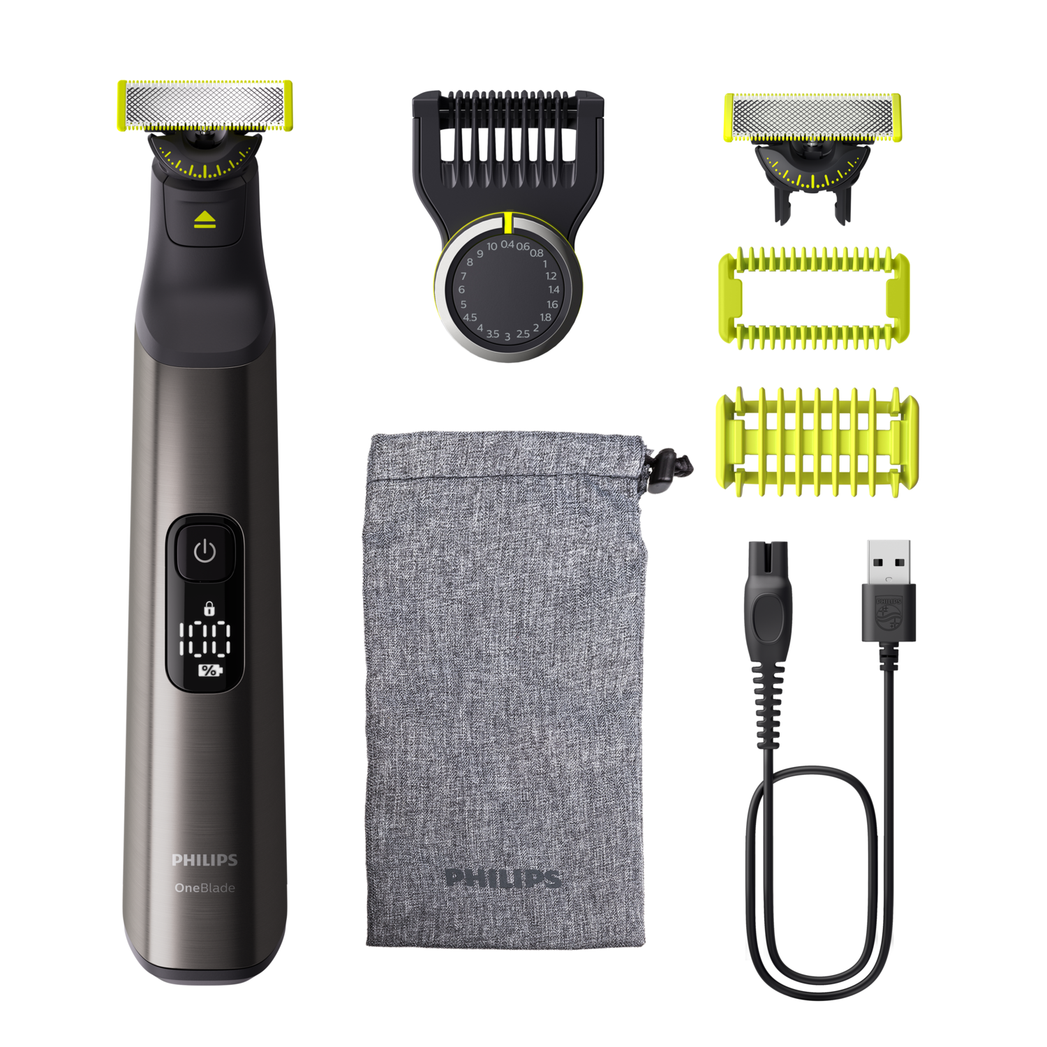 Philips Oneblade Pro 360 Face + Body Qp6552/15 Multigroomer Chroom