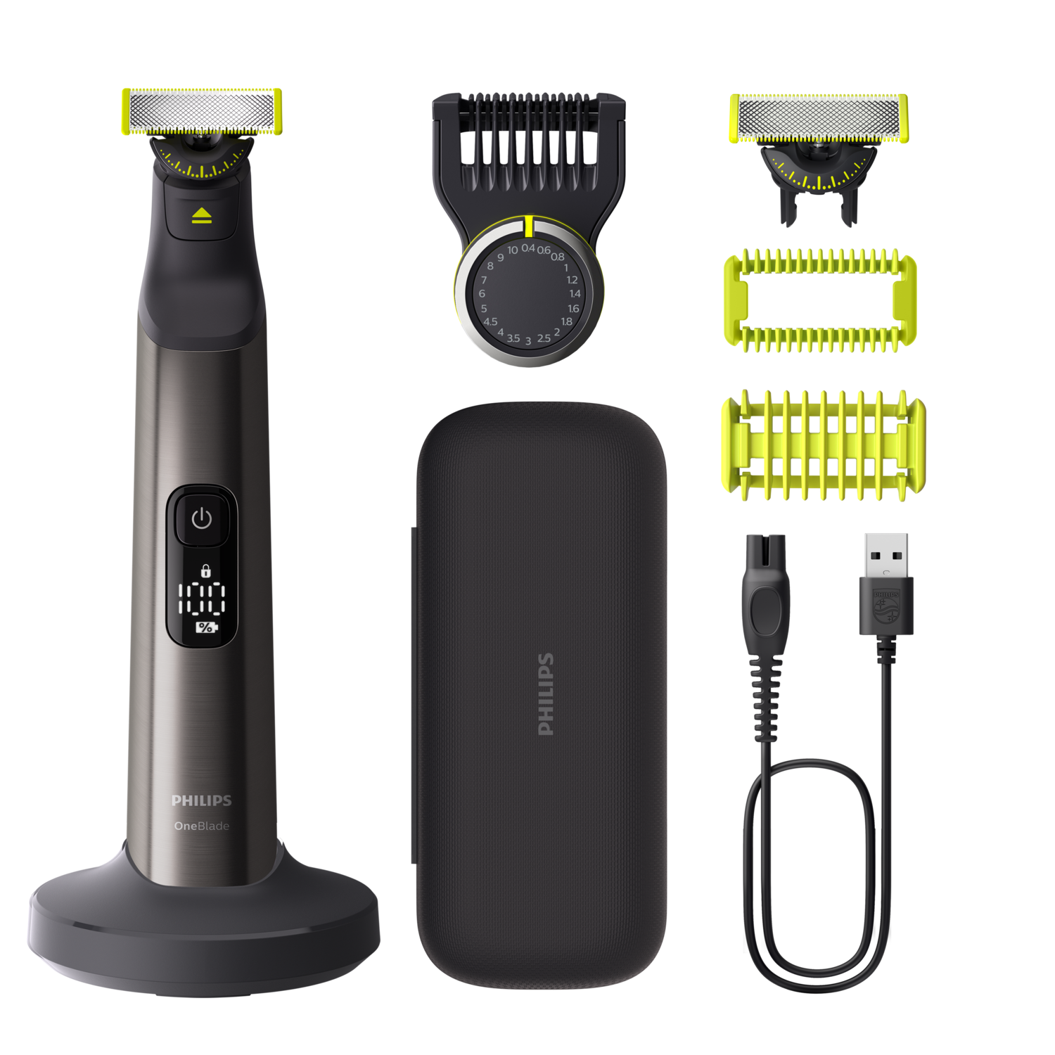 Philips Oneblade Pro 360 Face + Body Qp6652/61 Multigroomer Chroom