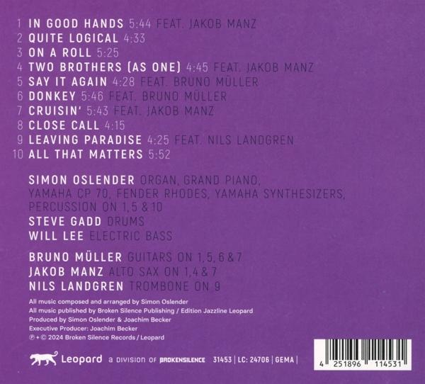 Die Rückseite eines Albums mit Titelliste, Credits und Barcode.
