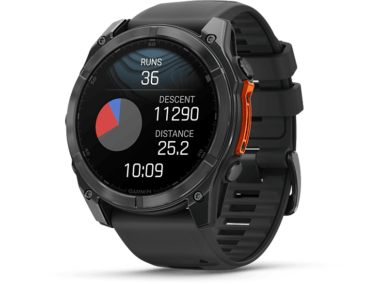 GARMIN fenix 8 51 mm Smartwatch Zwart