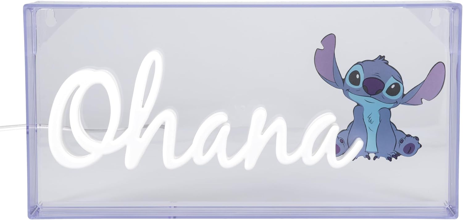 Disney - Stitch Ohana LED neon hangulatvilágítás