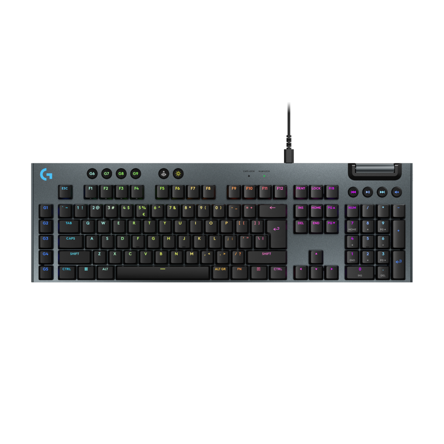 Logitech G G915x Bedraad Gamingtoetsenbord Zwart