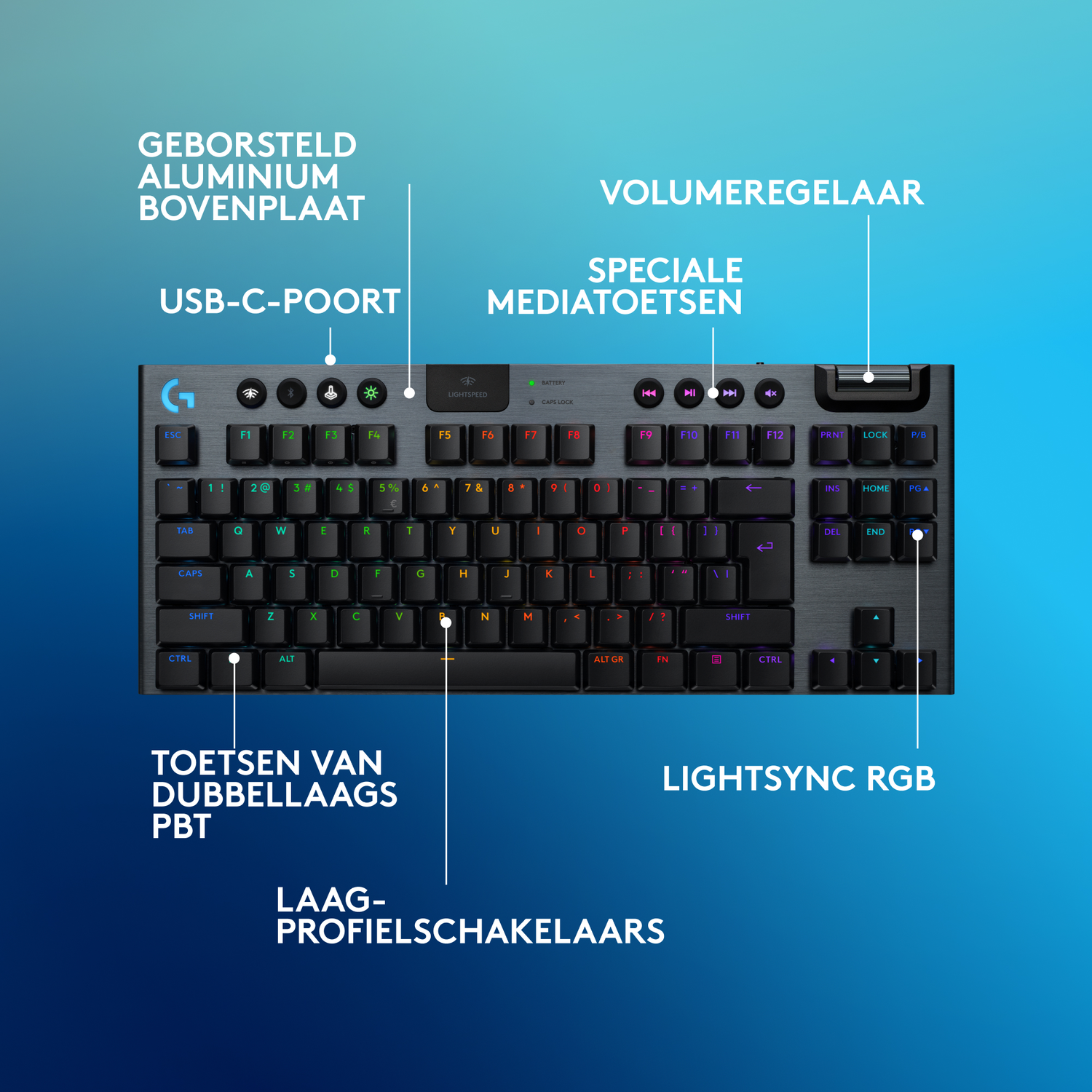 Logitech G G915 (DE, Bedraad, Draadloze) - kopen bij