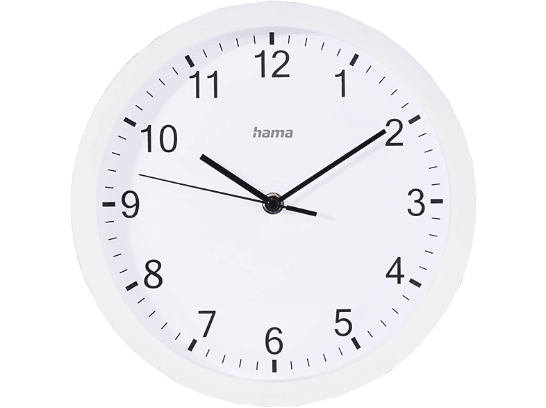 HAMA 185864 Wanduhr Elba, Weiss