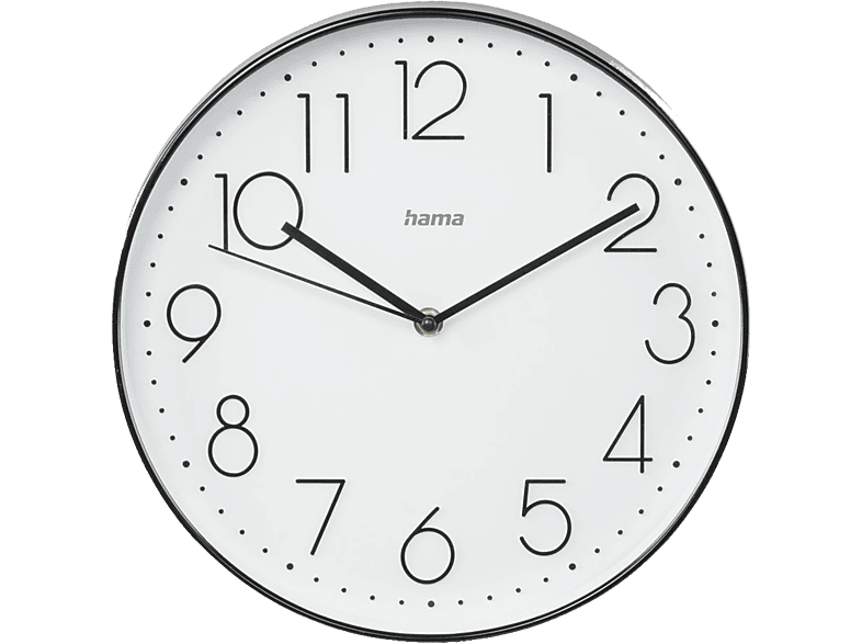 HAMA 185873 Wanduhr Korsika, Schwarz / Weiss