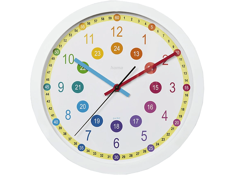 HAMA 222203 Sal Kinder-Wanduhr, Mehrfarbig