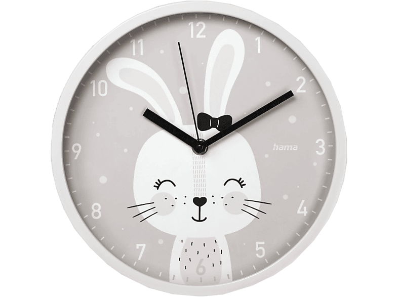 HAMA 185898 Maui Kinder-Wanduhr, Weiss