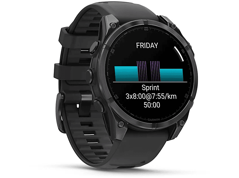 Zegarek sportowy GARMIN Fenix 8 47mm Czarny – zdjęcie 3