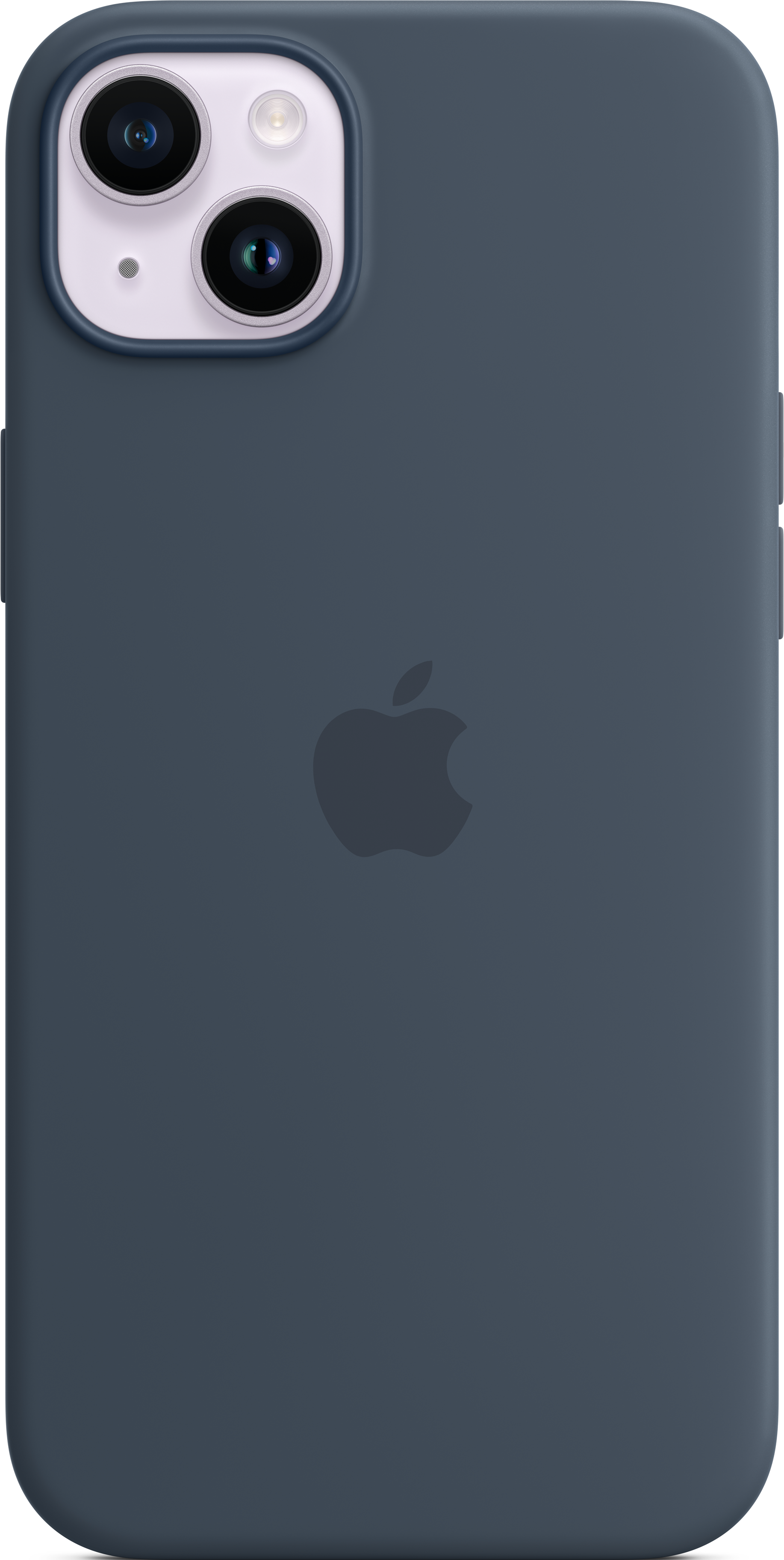 APPLE Étui en silicone avec MagSafe, Manches, Apple, iPhone 14 Plus, Bleu tempête