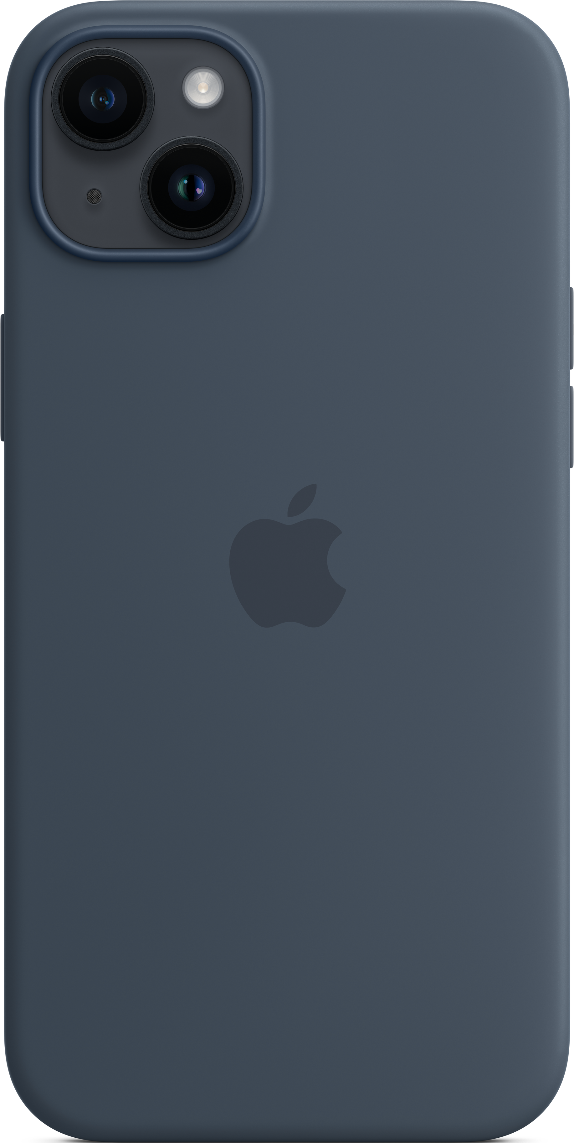 APPLE Étui en silicone avec MagSafe, Manches, Apple, iPhone 14 Plus, Bleu tempête