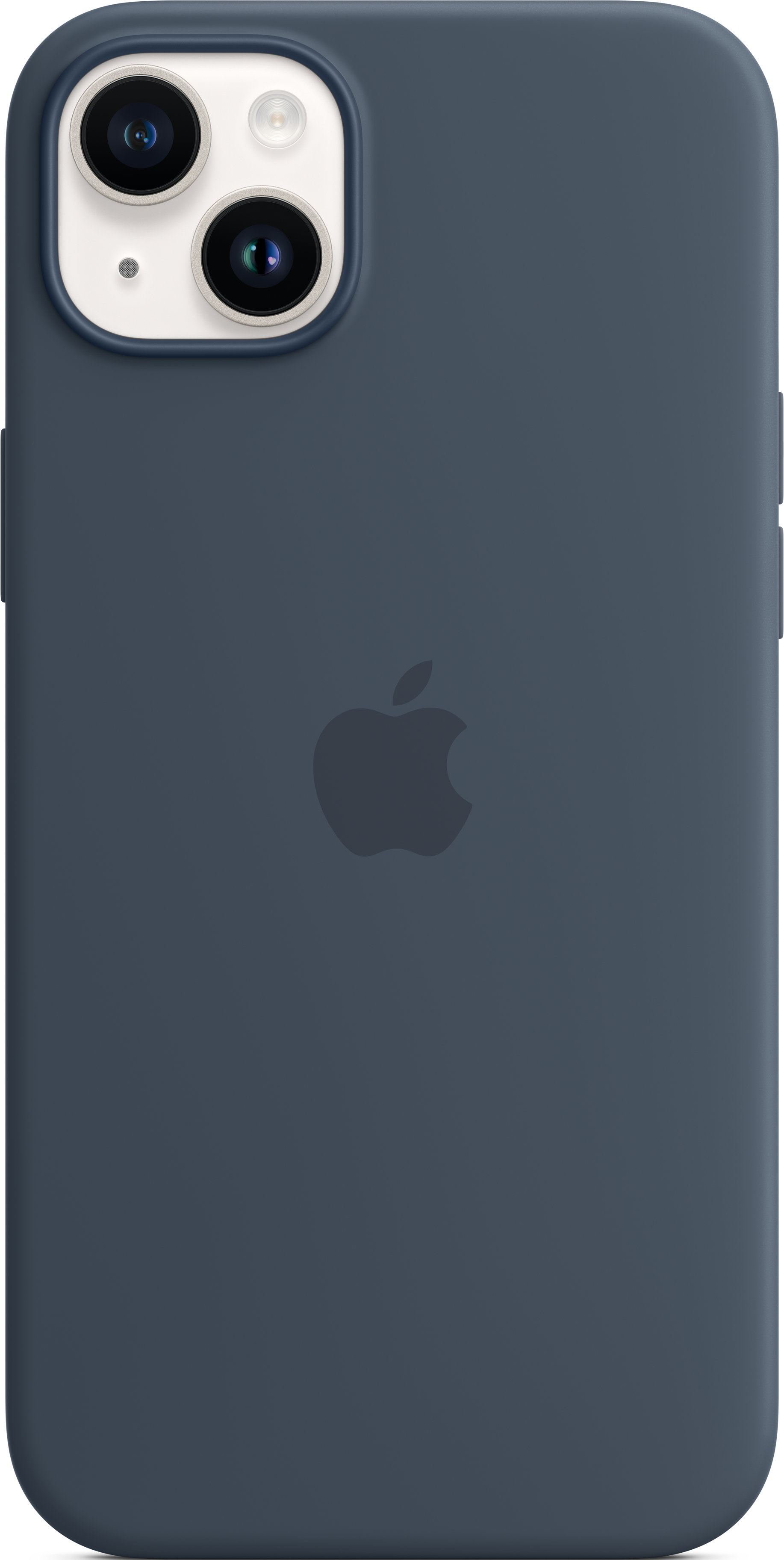 APPLE Étui en silicone avec MagSafe, Manches, Apple, iPhone 14 Plus, Bleu tempête