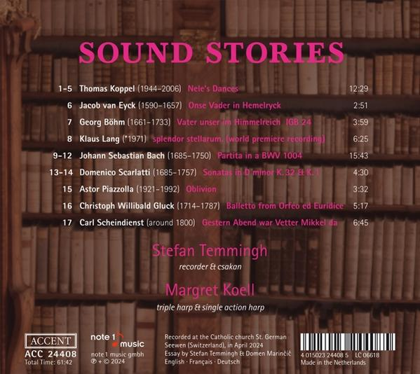 CD-Cover mit Text und Bücherregal-Hintergrund. Enthält Titelliste, Künstlernamen und Logo.