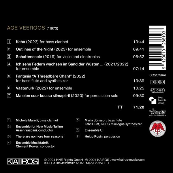 CD-Cover mit Text, Trackliste und Credits. Weißer Hintergrund, schwarzer Text, rotes Logo.