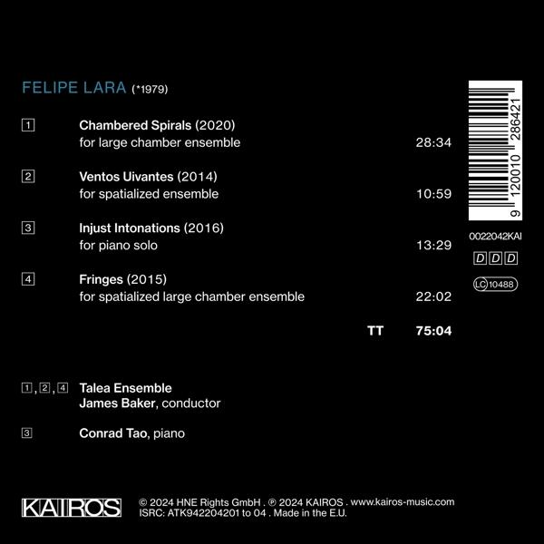 Schwarz-weißes Albumcover mit Text. Enthält Titelliste und Künstler.