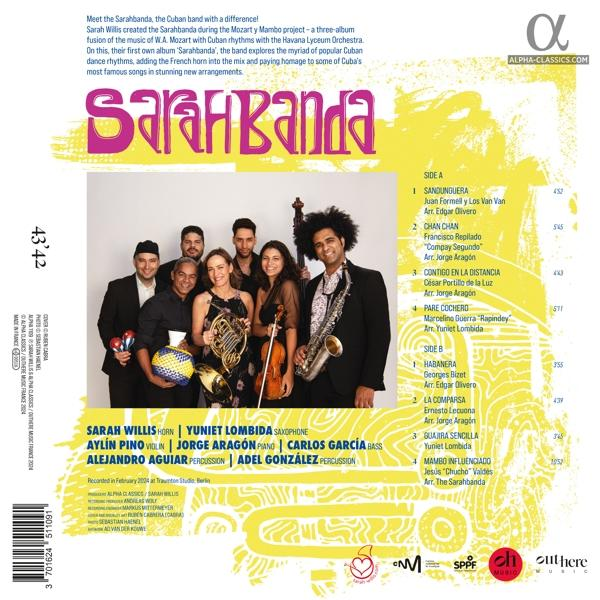 CD-Cover mit einer Band und Text über die Musik. Logo von Alpha-Classics.com vorhanden.