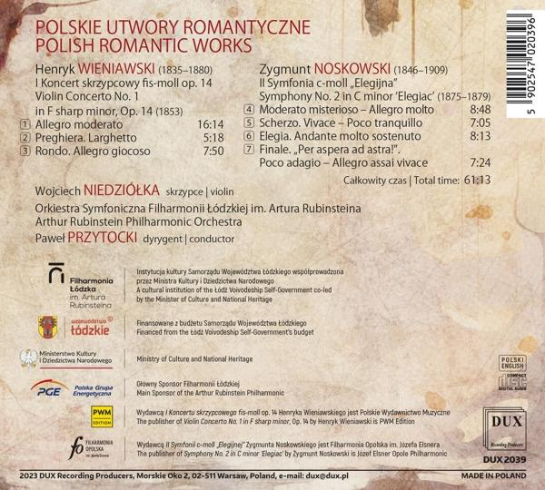 Notenblatt mit polnischem Text eines Komponisten.