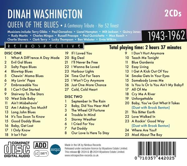CD-Hülle mit Text. Listen von Songs und Künstlern sind sichtbar.