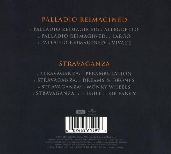 Albumcover: Text auf schwarzem Hintergrund, mit Barcode.