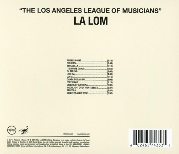 Rückseite einer CD-Hülle mit Text über ein Album und einem Barcode.
