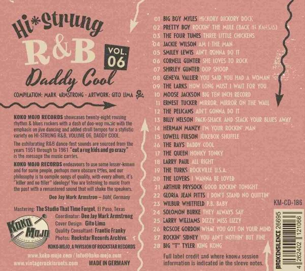 CD-Cover mit Text und viel Text auf der Rückseite.