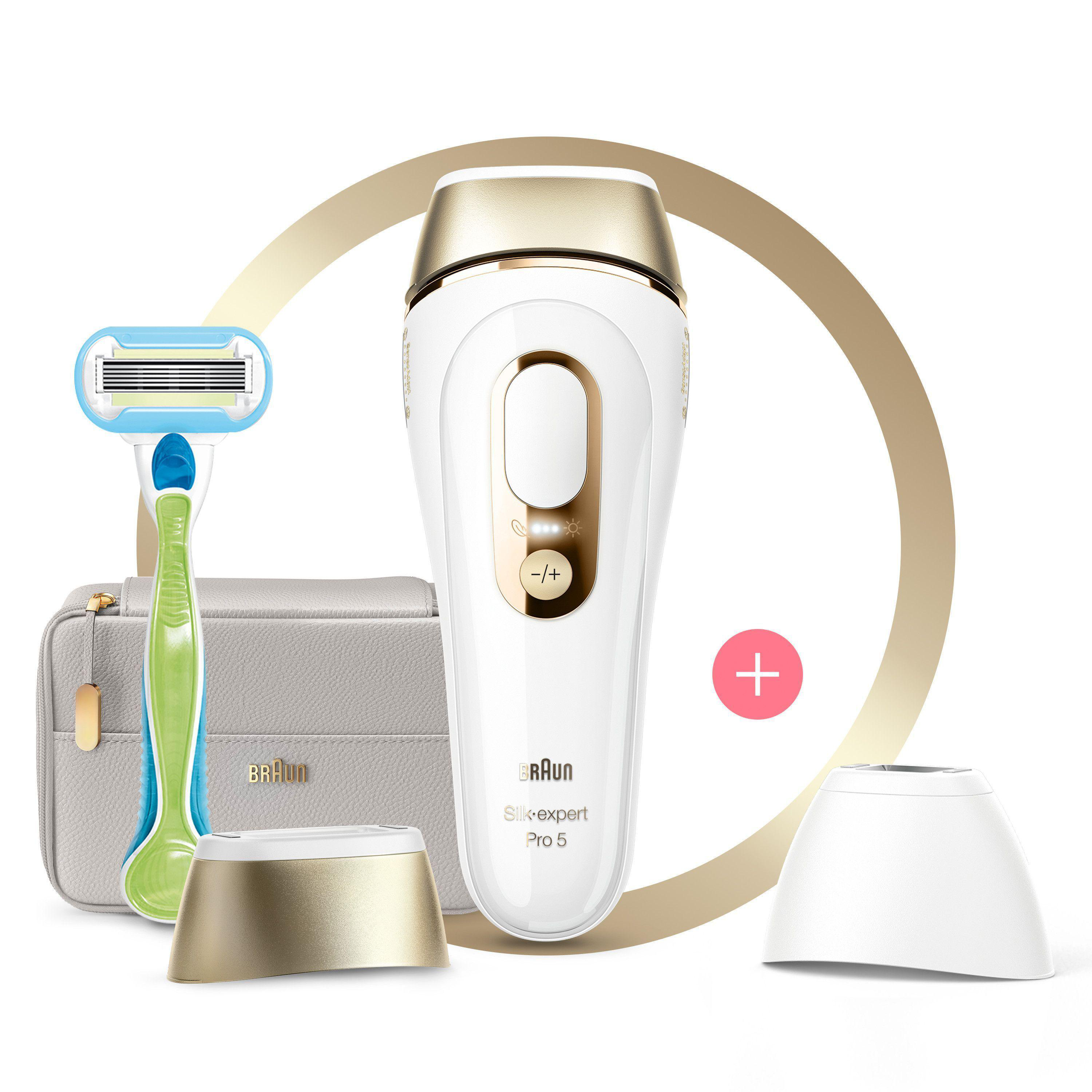 BRAUN IPL Silk-expert Pro 5 PL5154 Haarentfernung Weiß/Gold 