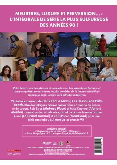 DVD-hoes met afbeeldingen van acteurs uit een tv-serie. Tekst in het Frans.