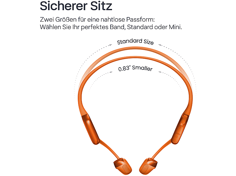 Shokz OpenRun Pro 2, Open-ear Bluetooth Kopfhörer, Orange — Foto 2 von 5