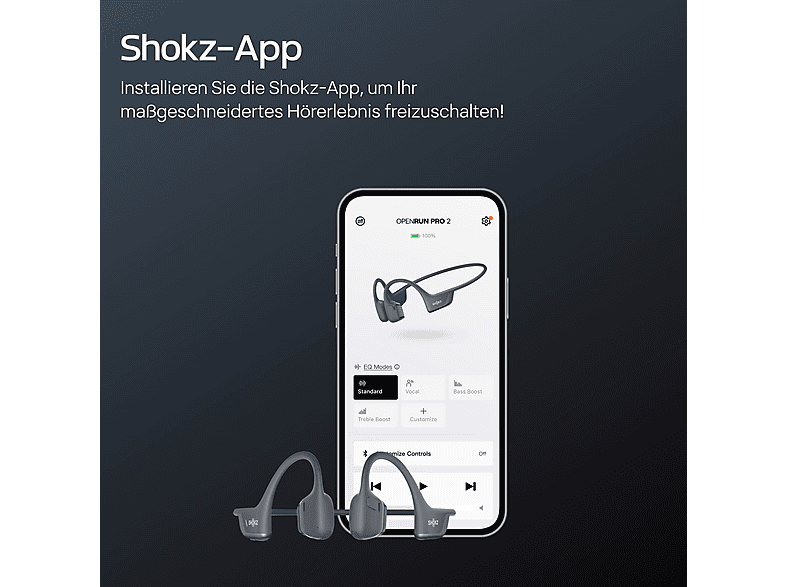 Shokz OpenRun Pro 2, Open-ear Bluetooth Kopfhörer, Schwarz — Foto 5 von 5