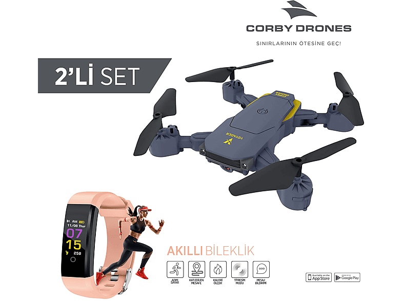 CORBY CX014 Smart Drone + Akıllı Bileklik_0