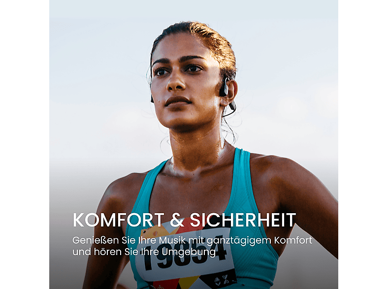 Shokz OpenRun USB-C Mini, Open-ear Bluetooth Kopfhörer, Schwarz — Foto 4 von 5