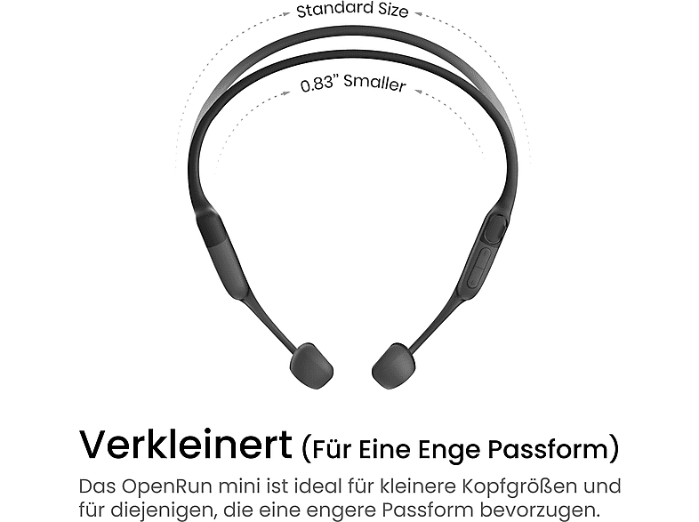 Shokz OpenRun USB-C Mini, Open-ear Bluetooth Kopfhörer, Schwarz — Foto 2 von 5