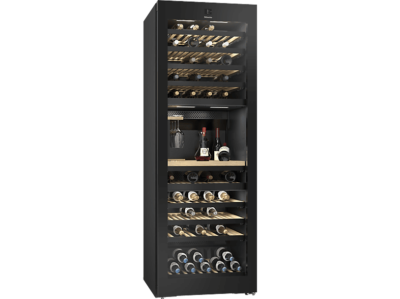 Miele KWT 4999 F Weinschrank (561 l, 144 kWh, EEK: F, Obsidianschwarz, Anzahl Flaschen: 146)