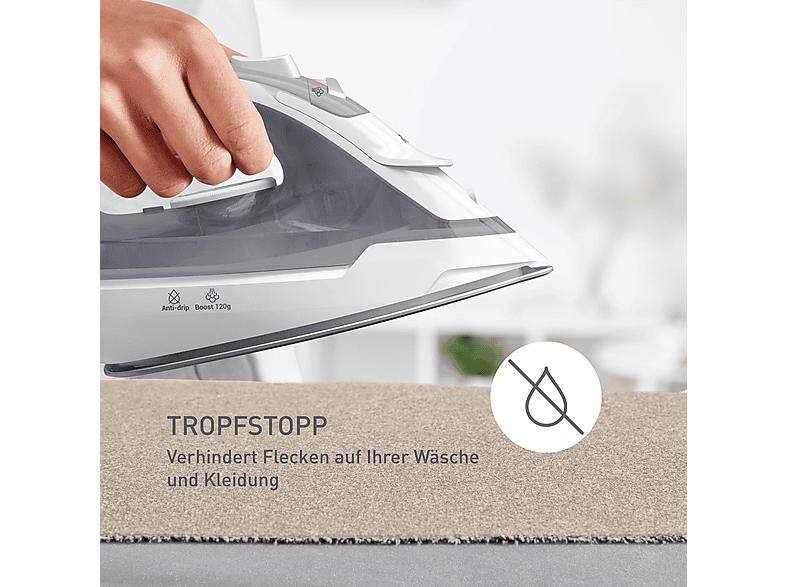 Tefal FV2C43 Virtuo 30 Dampfbügeleisen (2000 Watt, Grau) — Foto 2 von 5