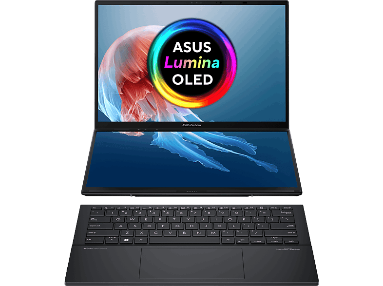 REACONDICIONADO Seminuevo Muy bueno Portátil - ASUS Zenbook Duo OLED UX8406MA-QL396W, Doble 14" Táctil WUXGA, Intel® Core™ Ultra 9 185H, 32GB RAM, 1TB