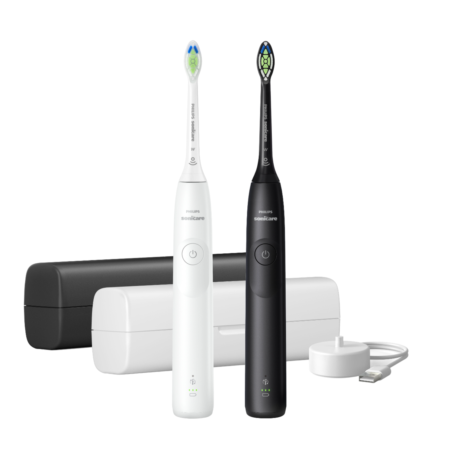 Philips Sonicare 5300 Series Duopack Hx7109/01 Elektrische Tandenborstel Zwart En Wit afbeelding