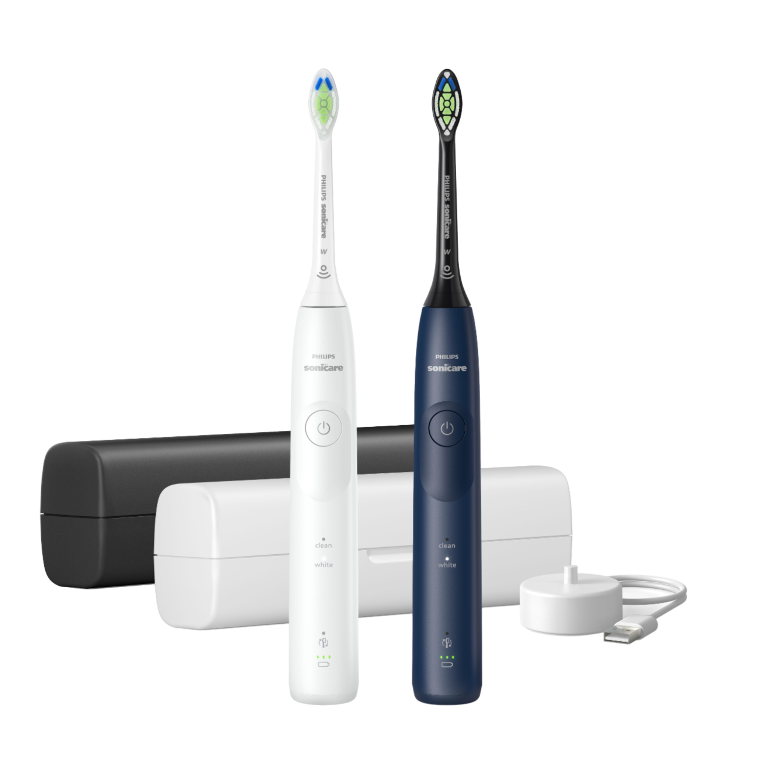 Philips Sonicare 5500 Series Duopack Hx7119/01 Elektrische Tandenborstel Zwart En Wit afbeelding