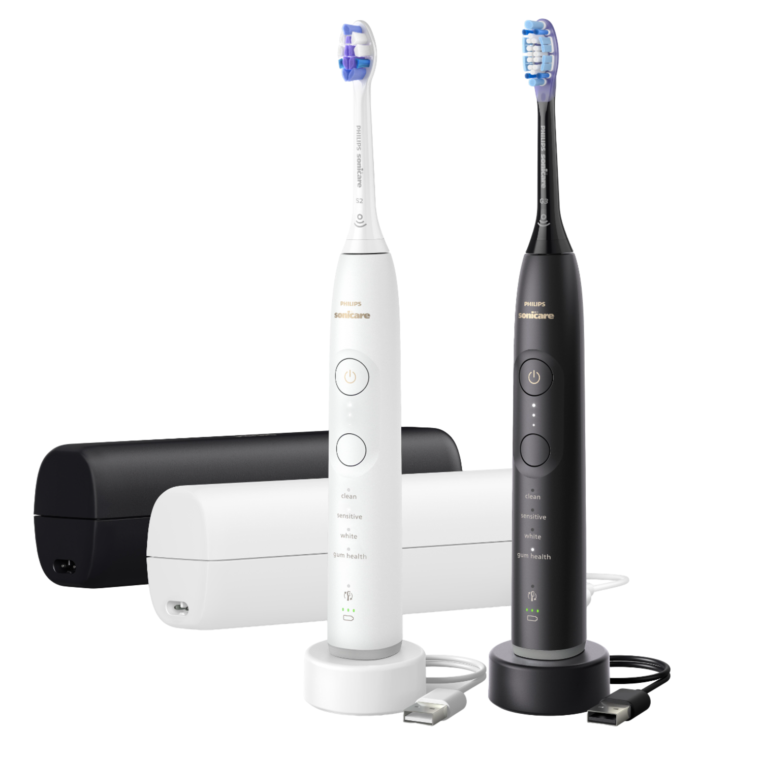 Philips Sonicare 7100 Series Duopack Hx7429/02 Elektrische Tandenborstel Wit En Zwart afbeelding